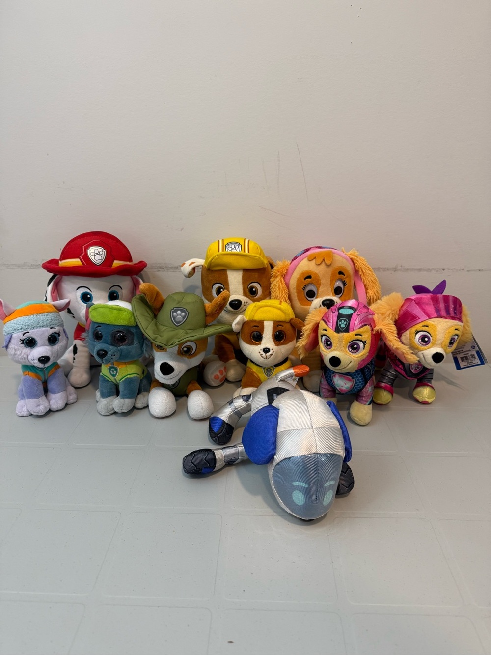 Paw Patrol Plush Puppy Set - Red, Yellow, Pink, Blue, Green, Orange, Purple